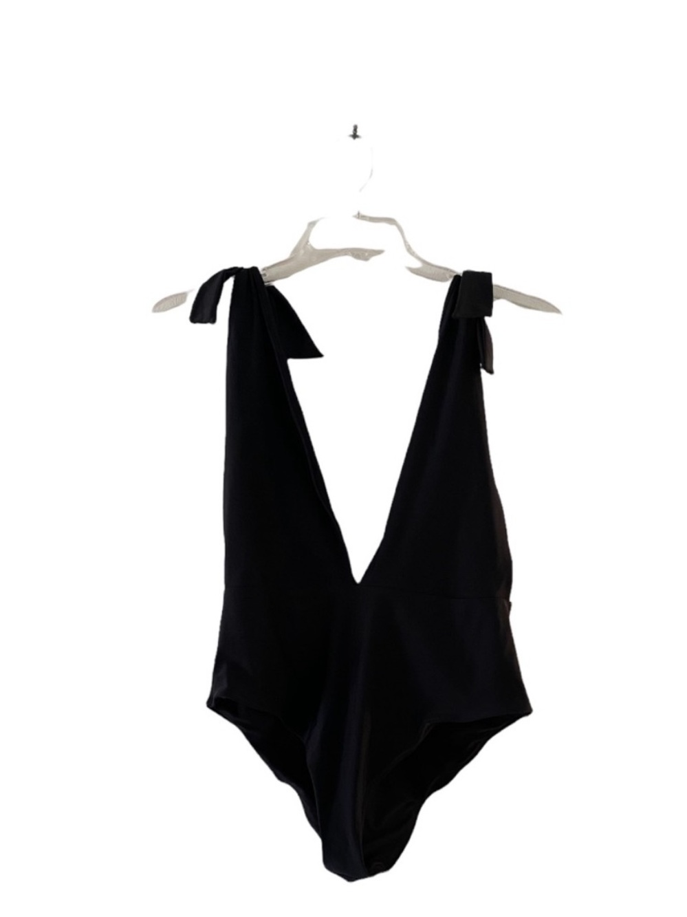 Aerie deep double v high cut swimsuit